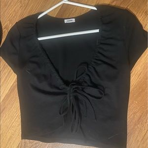 Garage front tie shirt